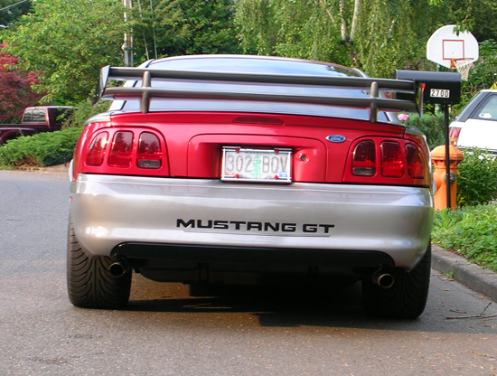 red 96 mustang