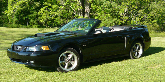 2003 Black Mustang GT Convertible - James Lyvers '03