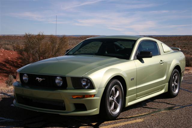 ford mustang lime green
