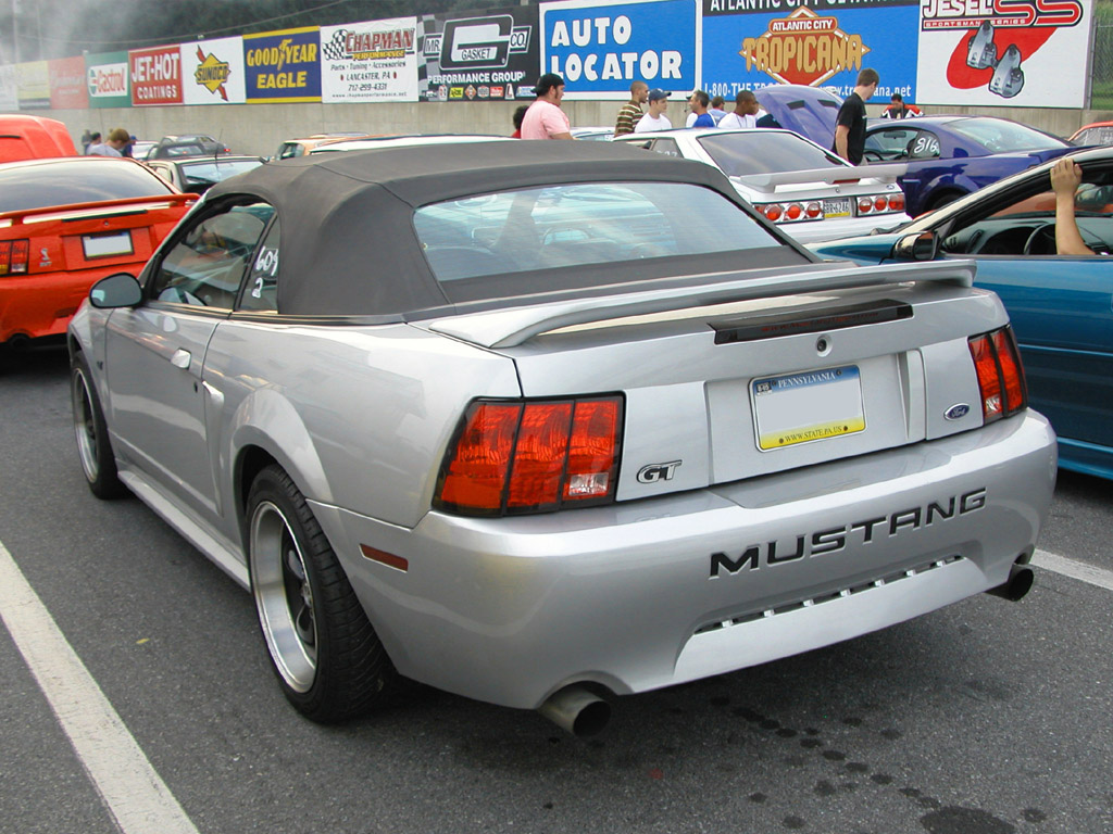 Silver 2000 Mustang GT Convertible