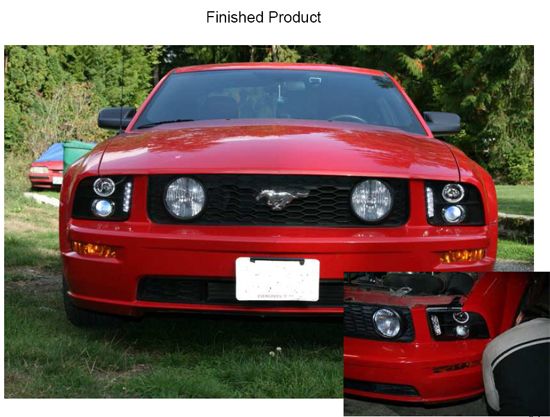 06 mustang halo headlights