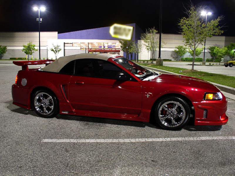 2002 Laser Red Ford Mustang Convertible Trey'02