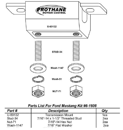 prothane-transmission-mount-79-98-v8